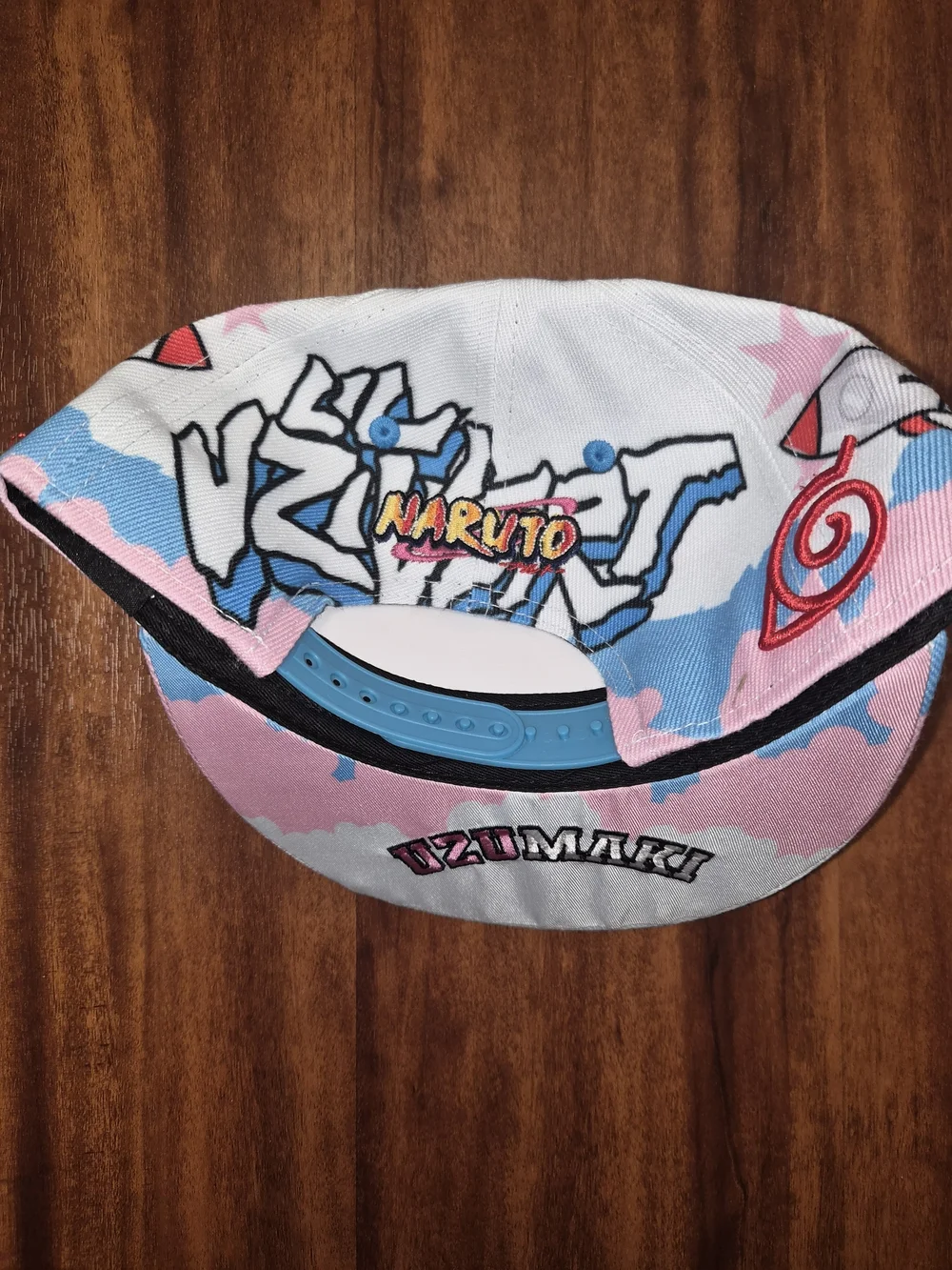 Naruto Kids Snapback Hat - White, Pink & Blue